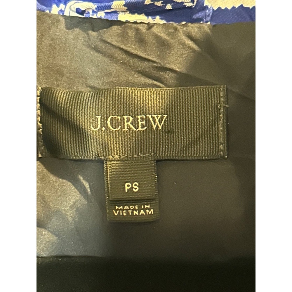 J.Crew Black Label Blue Nordic Vest White Winter Detail Size Medium Preppy - Picture 4 of 9